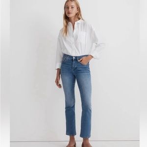 NWT Madewell Kick Out Crop Jeans